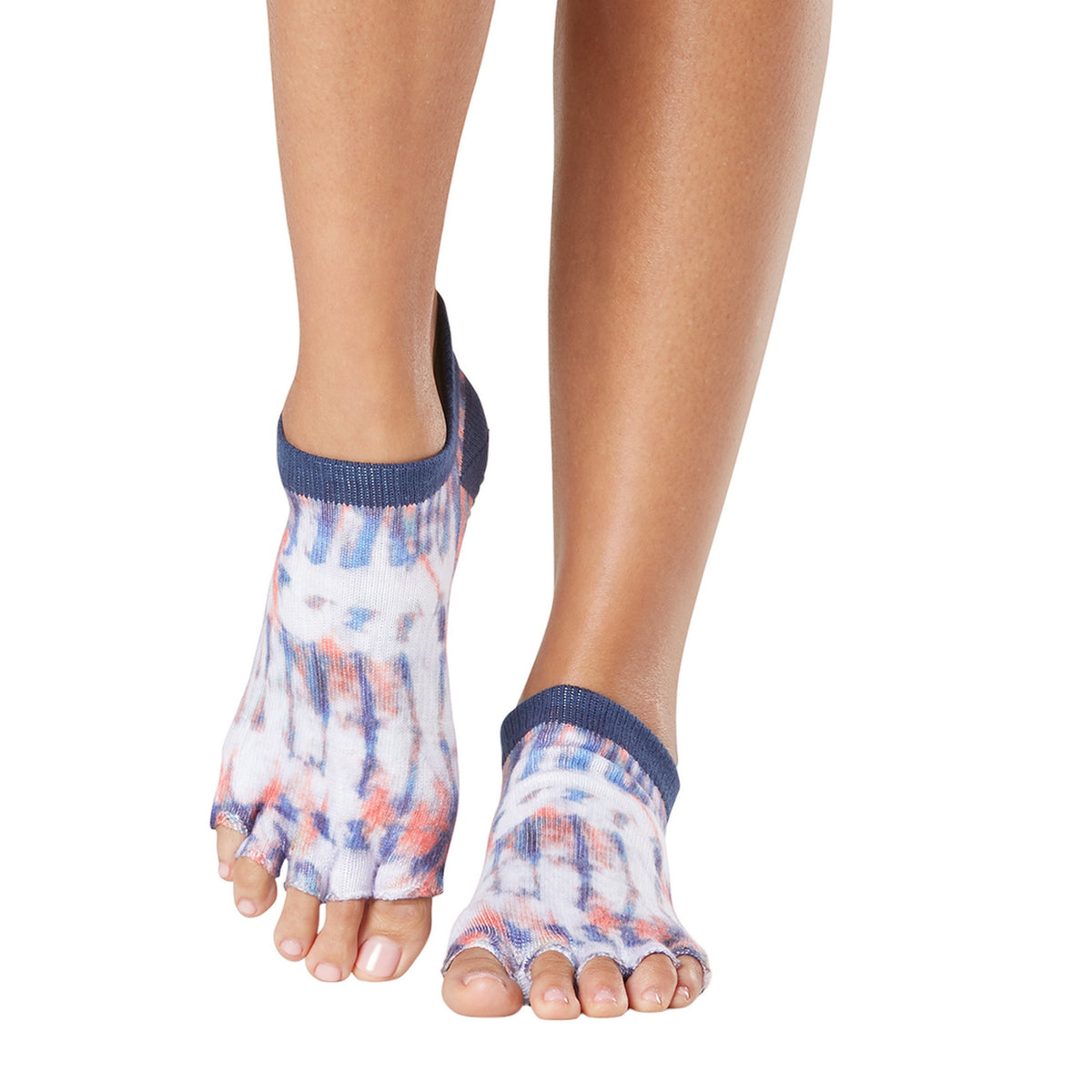 Toesox Womens/Ladies Santa Fe Half Toe Socks