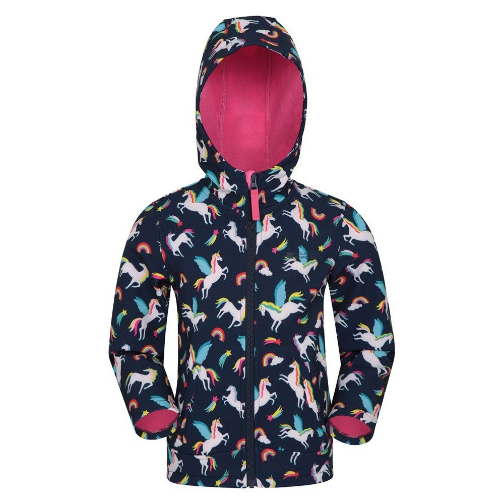 Mountain Warehouse Childrens/Kids Exodus Unicorn Soft Shell Jacket