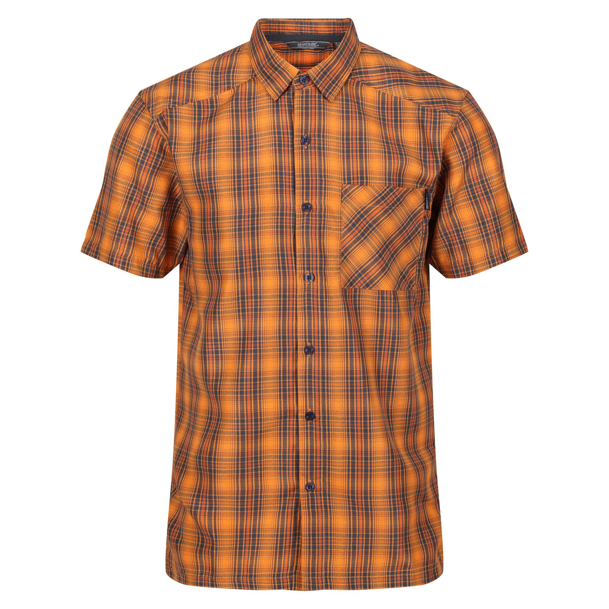 Mens Mountain Warehouse PINN Mens Borg Lined Flannel Shirt - Orange