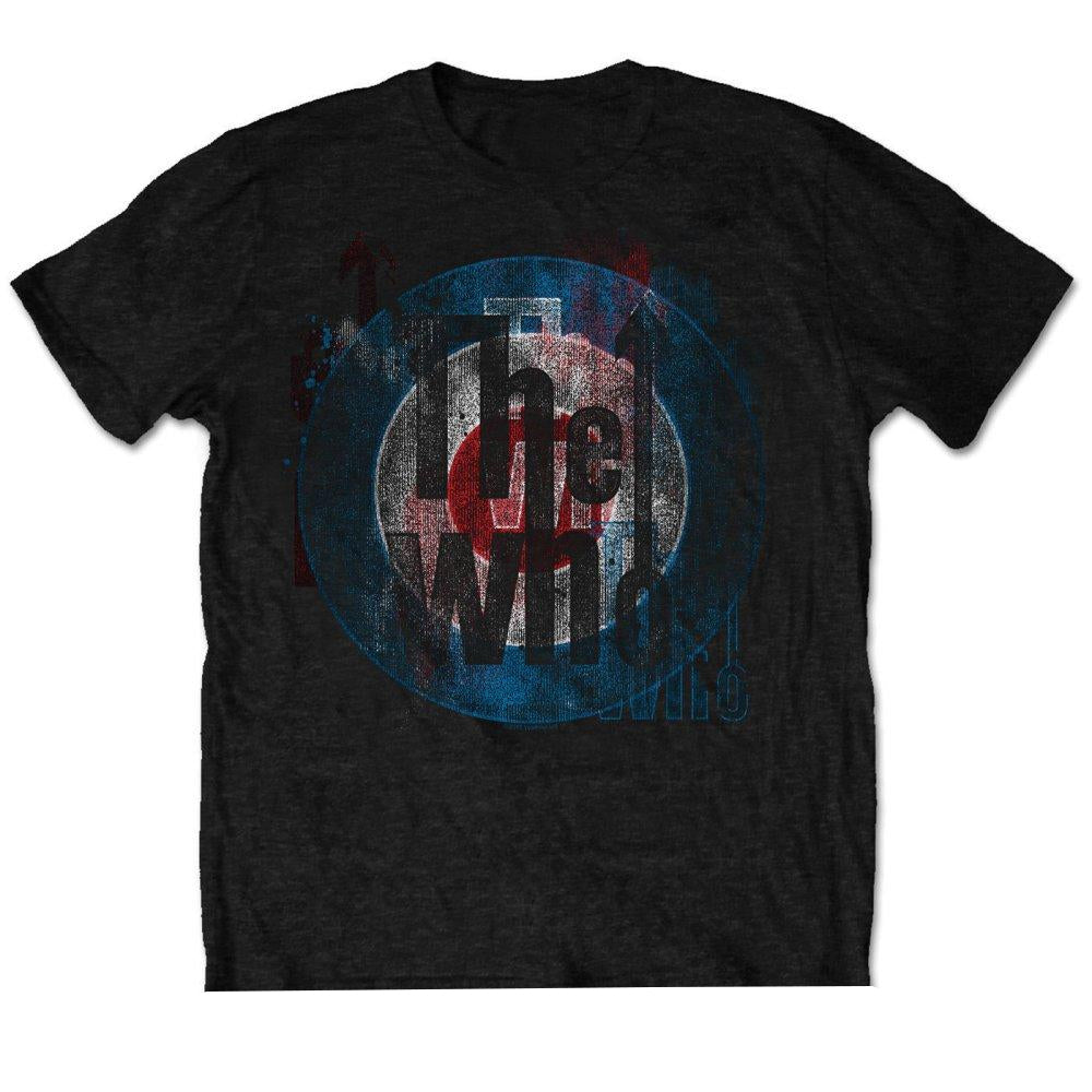 The Who Unisex Adult Target Textured Cotton T-Shirt