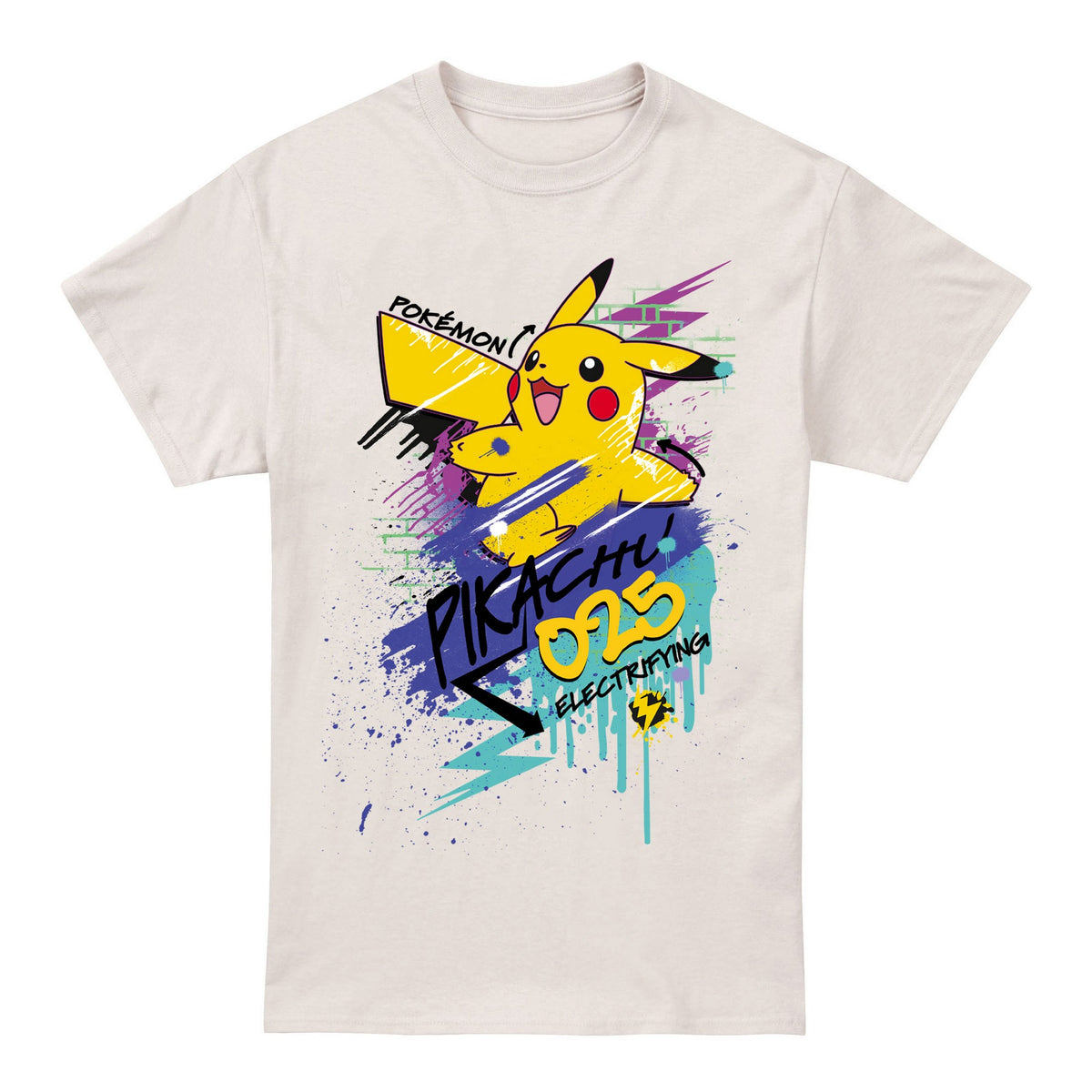 Pokemon Mens 025 Pikachu T-Shirt