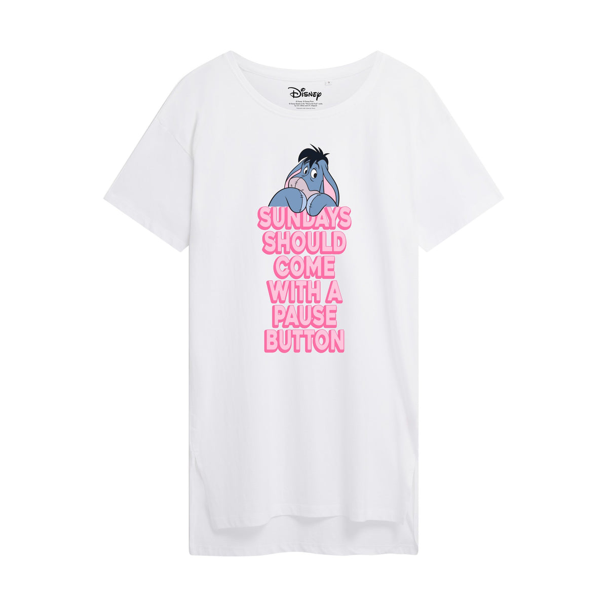 Winnie the Pooh Womens Ladies Sundays Eeyore Nightie Discounts