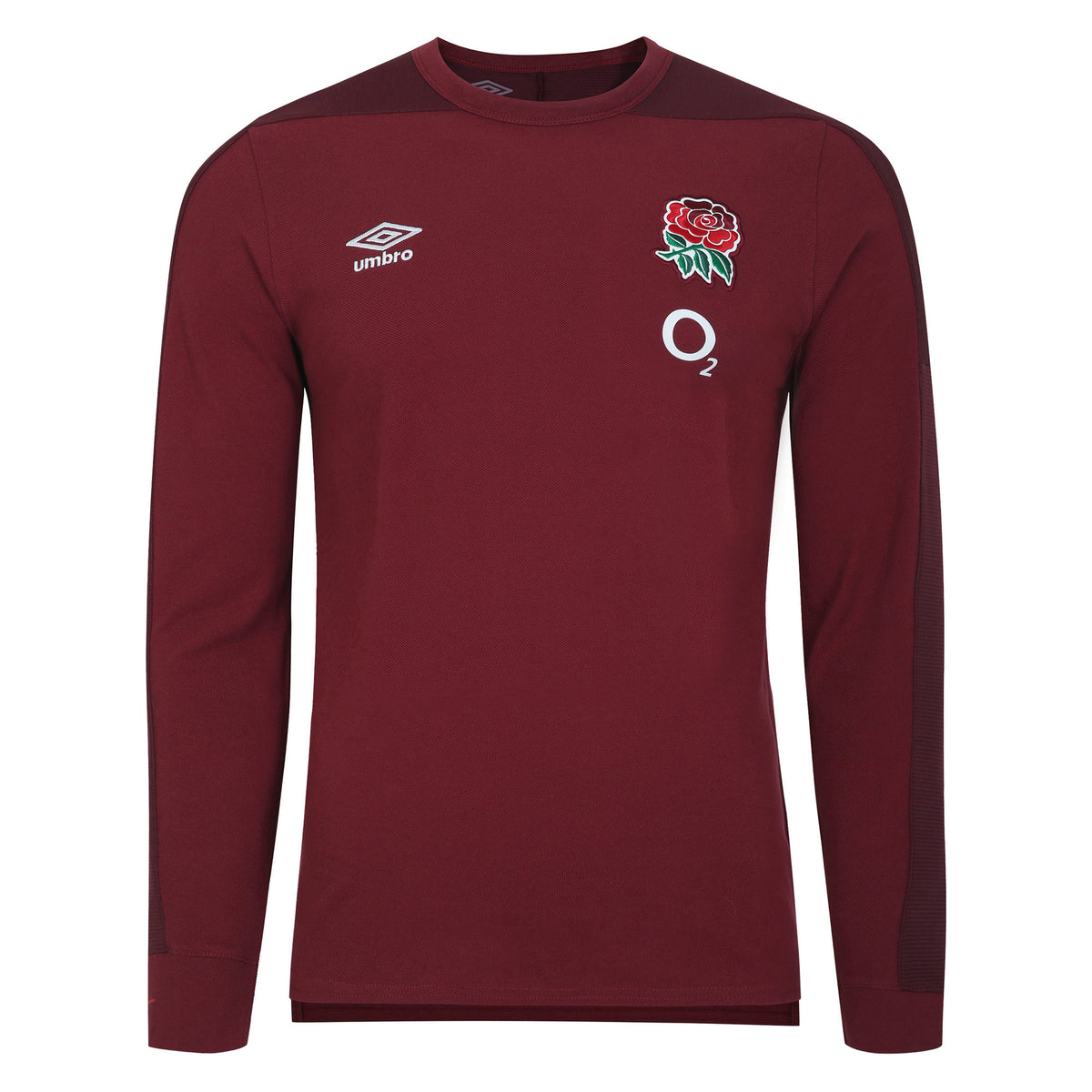 Umbro Mens 23/24 England Rugby Long-Sleeved Presentation T-Shirt