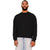 Front - Casual Classics Mens Ringspun Cotton Extended Neckline Oversized Sweatshirt