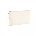 Natural-Pink - Front - Westford Mill Canvas Wristlet Pouch