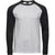 Front - Tee Jays Mens Long-Sleeved Baseball T-Shirt