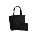 Grey Melange - Front - Bagbase Felt Shopper Bag