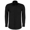 Front - Kustom Kit Mens Poplin Tailored Long-Sleeved Formal Shirt