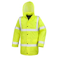 Front - SAFE-GUARD by Result Mens Motorway Hi-Vis Jacket