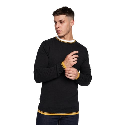 Mens black hotsell and gold jumper