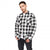 Front - Crosshatch Mens Demaro Checked Lined Overshirt