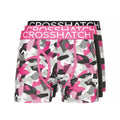 Front - Crosshatch Mens Crystaline Boxer Shorts (Pack of 3)