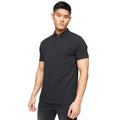 Front - Crosshatch Mens Telepart Zip Neck Polo Shirt