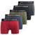 Front - Smith & Jones Mens Cedar Boxer Shorts (Pack of 5)