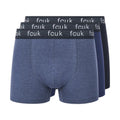 Front - French Connection Mens FCUK22 Boxer Shorts (Pack of 3)