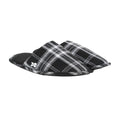 Front - Crosshatch Mens Twostep Checked Slippers