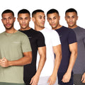 Front - Crosshatch Mens Traymax T-Shirt (Pack of 5)