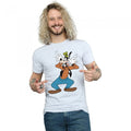 Front - Disney Mens Crazy Goofy T-Shirt