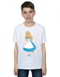 White - Back - Disney Boys Alice In Wonderland Surprised Alice T-Shirt