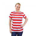 Front - Bristol Novelty Womens/Ladies Striped T-Shirt