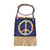 Front - Bristol Novelty Peace Symbol Hippie Handbag