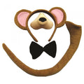 Front - Bristol Novelty Childrens/Kids Monkey Ears Nose Tail And Bow Tie Set