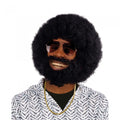 Front - Bristol Novelty Mens Afro Wig And Facial Hair