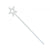 Front - Bristol Novelty Glitter Star Wand