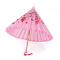 Front - Bristol Novelty Silk Parasol With Wooden Handle