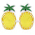 Front - Bristol Novelty Unisex Pineapple Glasses