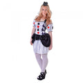 Front - Bristol Novelty Teen Girls Harlequin Card Costume