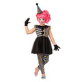 Front - Bristol Novelty Children/Kids Quarter Sawn Clown Girl Costume