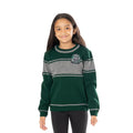 Front - Harry Potter Childrens/Kids Varsity Slytherin Jumper