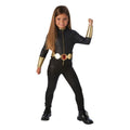 Front - Avengers Assemble Girls Black Widow Costume