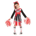 Front - Bristol Novelty Girls Zombie Cheerleader Costume