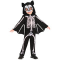 Front - Bristol Novelty Childrens/Kids Skeleton Bat Costume