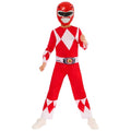 Front - Mighty Morphin Power Rangers Childrens/Kids Red Power Ranger Costume