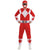 Front - Mighty Morphin Power Rangers Unisex Adult Red Power Ranger Costume