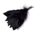 Front - Bristol Novelty Black Feather Flower Clip