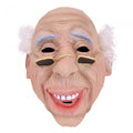 Front - Bristol Novelty Unisex Old Man Head Mask With Hair And Glasses