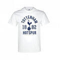 Front - Spurs Unisex Adults White T Shirt With 1882 Design