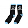 Black-Blue - Front - Childrens-Kids Not United Not Interested Socks