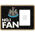 Front - Newcastle United FC No. 1 Fan Metal Embossed Photo Frame