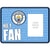 Front - Manchester City FC No.1 Fan Metal Embossed Photo Frame