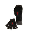 Front - Nottingham Forest FC Knitted Crest Winter Gloves