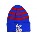 Front - Crystal Palace FC Striped Knitted Turn Up Beanie