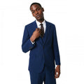 Front - Burton Mens Linen Tailored Wedding Suit Jacket