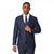 Front - Burton Mens Tonal Grid Check Slim Wedding Suit Jacket