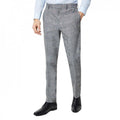 Front - Burton Mens Slub Textured Wedding Suit Trousers