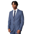 Front - Burton Mens Puppytooth Single-Breasted Suit Jacket